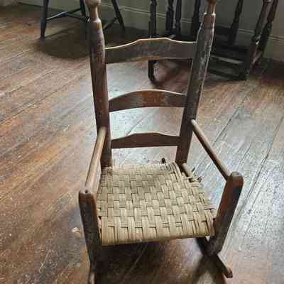 Child's ladderback rocker