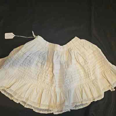 Child's White Pleated Petticoat