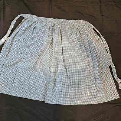 Blue Checked Apron