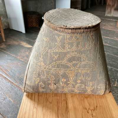 Birch Bark Container with Top