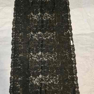 Long Black Shawl