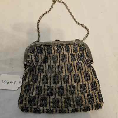 Tan and Blue Purse