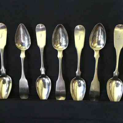 Set of Seven Teaspoons