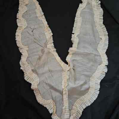 Silk Ruffled Fichu