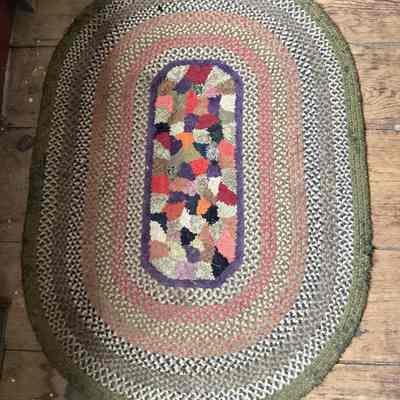 Hooked and Braided Rug