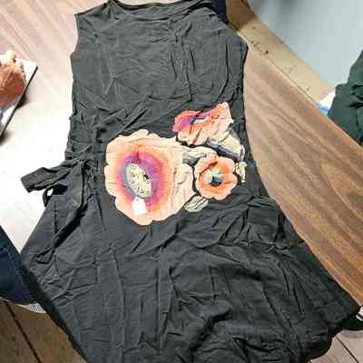 Black Silk Flapper Dress