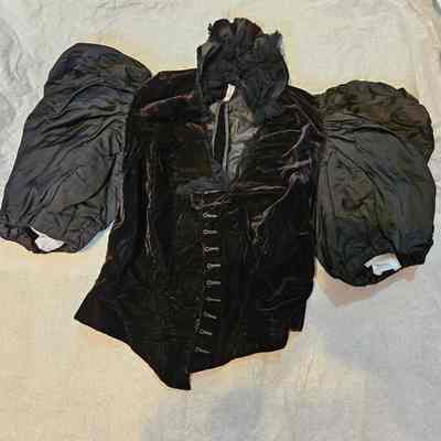 Black Satin Bodice