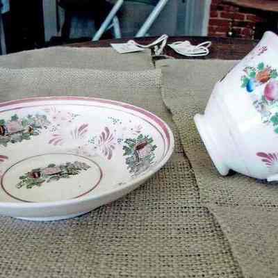 Tea Cup and Saucer: 2012.13.6.A-L (tea cups) and 2012.13.7.A-L (saucers)