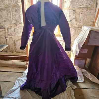 Purple Silk Bodice and Skirt