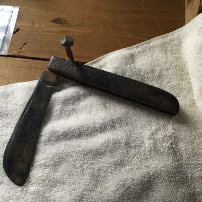Cast Iron Pocket Knife