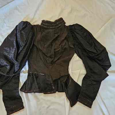 Women's Black Dotted Bodice