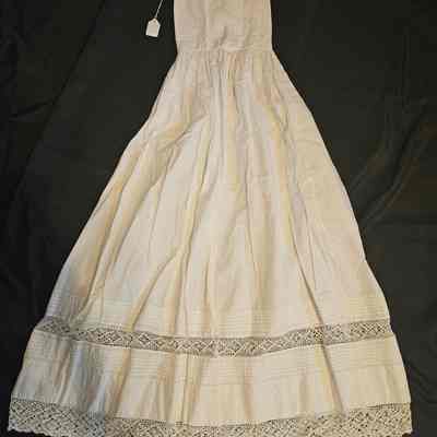 Child's White Long Petticoat