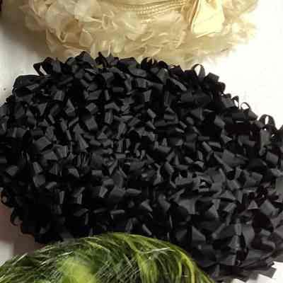 Black Ribbon Hat