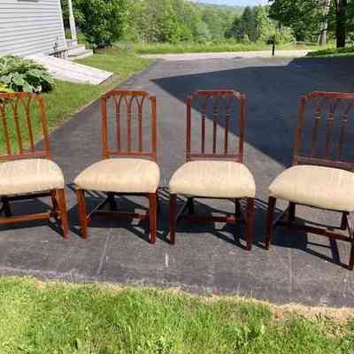 Four Mahogany Side Chairs