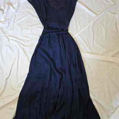 Blue Belted Dress
