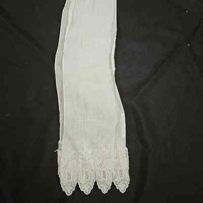 White Scarf with House Design