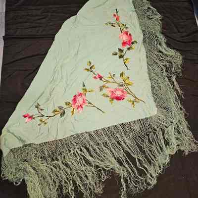 Green Silk Shawl