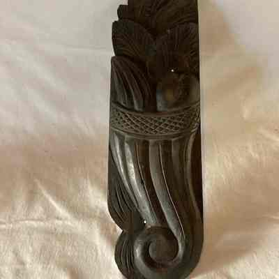 Wood Relief Cornucopia Carving