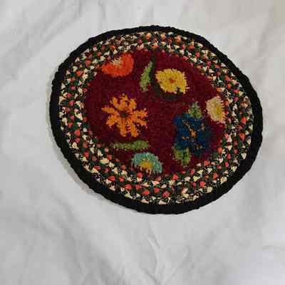 Decorative Hooked and Braided Rug