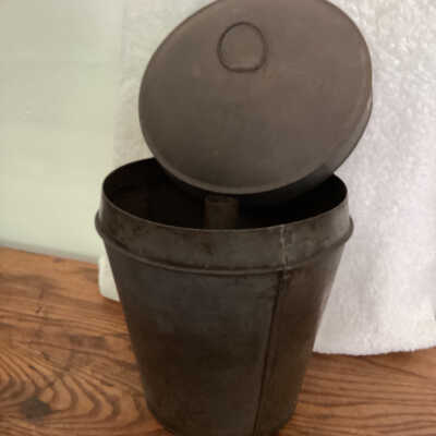 Tin Pudding Mold with Lid