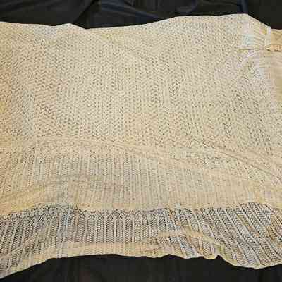 White Christening Shawl
