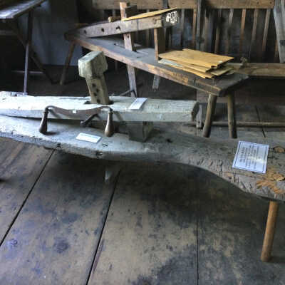 Shaving Bench and Draw Knife