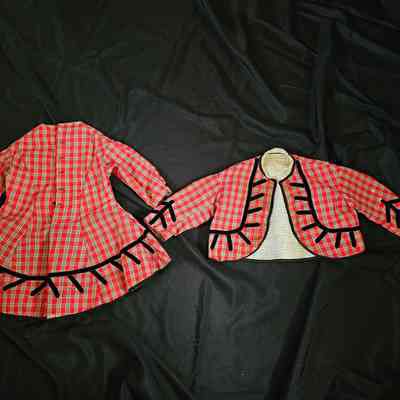 Red Plaid Child's Dress and Jacket
