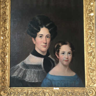 Double Portrait of Nancy Goodwin Johnson and Daughter