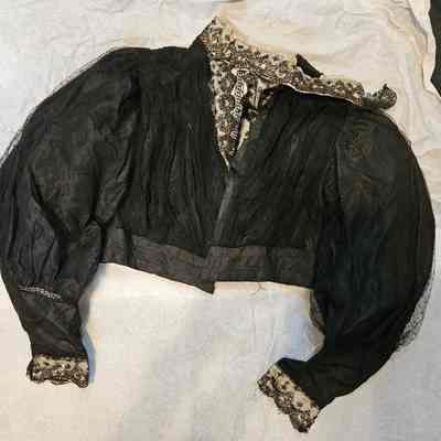 Black Stain and Lace Bodice