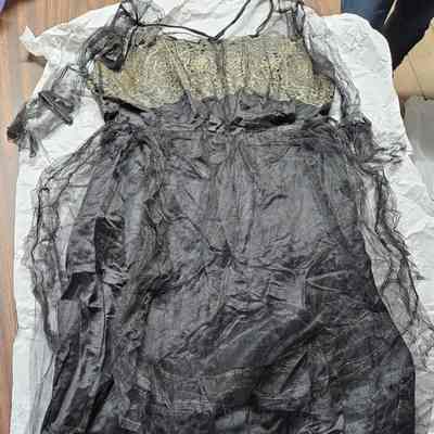 Black Silk Net Dress
