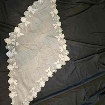 White Triangular Shawl