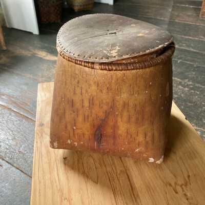 Birch Bark Container with Top