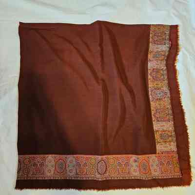 Brown Paisley Shawl