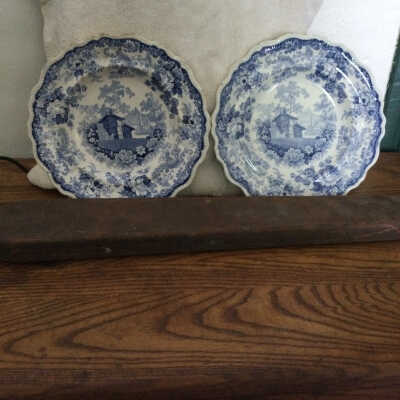 Transfer ware Plates