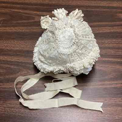 Fancy White Infant Bonnet