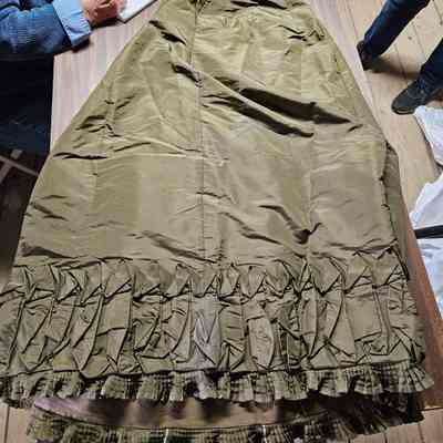 Green Silk Skirt