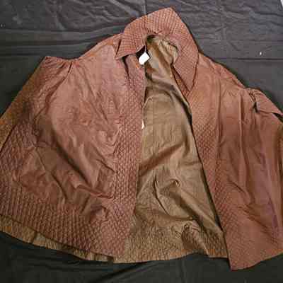 Brown Quilted Cape