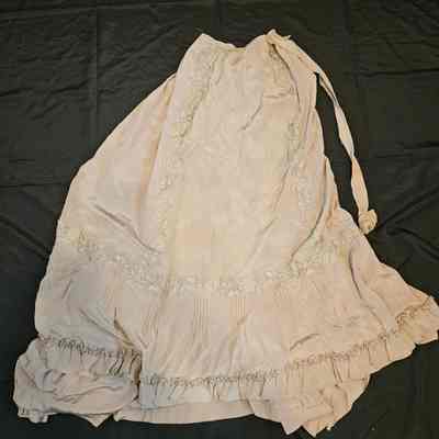Beige Silk Skirt