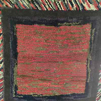 Hooked Rag Rug
