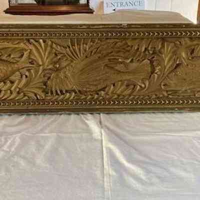 Wood Carved Relief of Three Fish