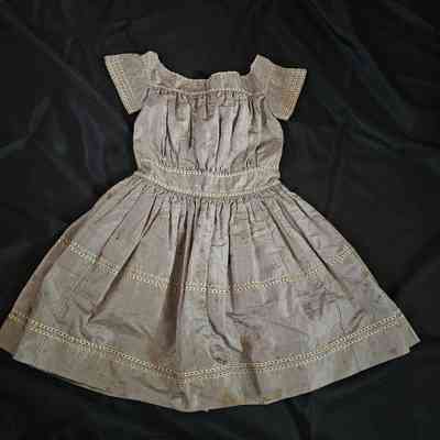 Brown Checked Child's Dress