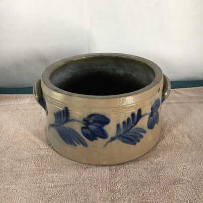 Round, Salt Glaze Cream Separator