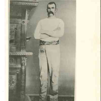 Photo of Nathaniel "Nat" Kinney, known as the leader of the Law and Order League, also known as the Bald Knobbers