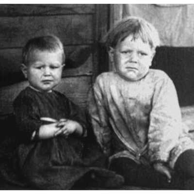 Photo of Jesse and Hubert Box who died in the Melva, MO tornado in 1920