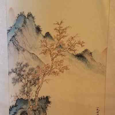 Mountain Landscape with Tree