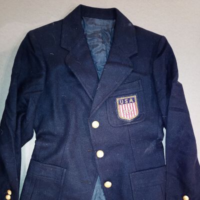 Navy Blue Jacket with USA patch
