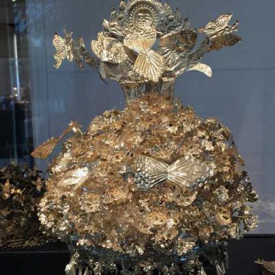 Silver (White Metal Alloy) Miao Crown