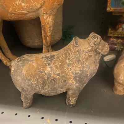 Ceramic Cow Or Oxen