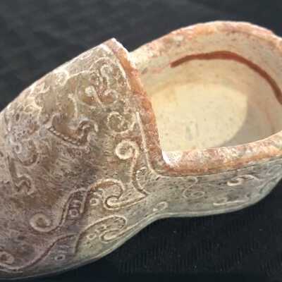Nephrite Carved Pair of Shoes