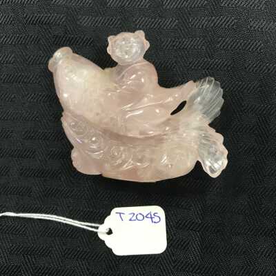 Pink Rose Quartz Snuff Bottle